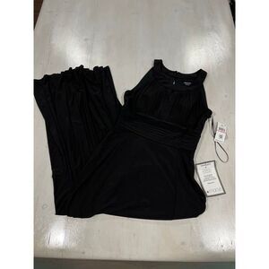 New w tags! SLNY black maxi long dress size 10